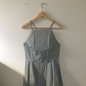 Kate Spade Saturday Black + White Stripe Dress